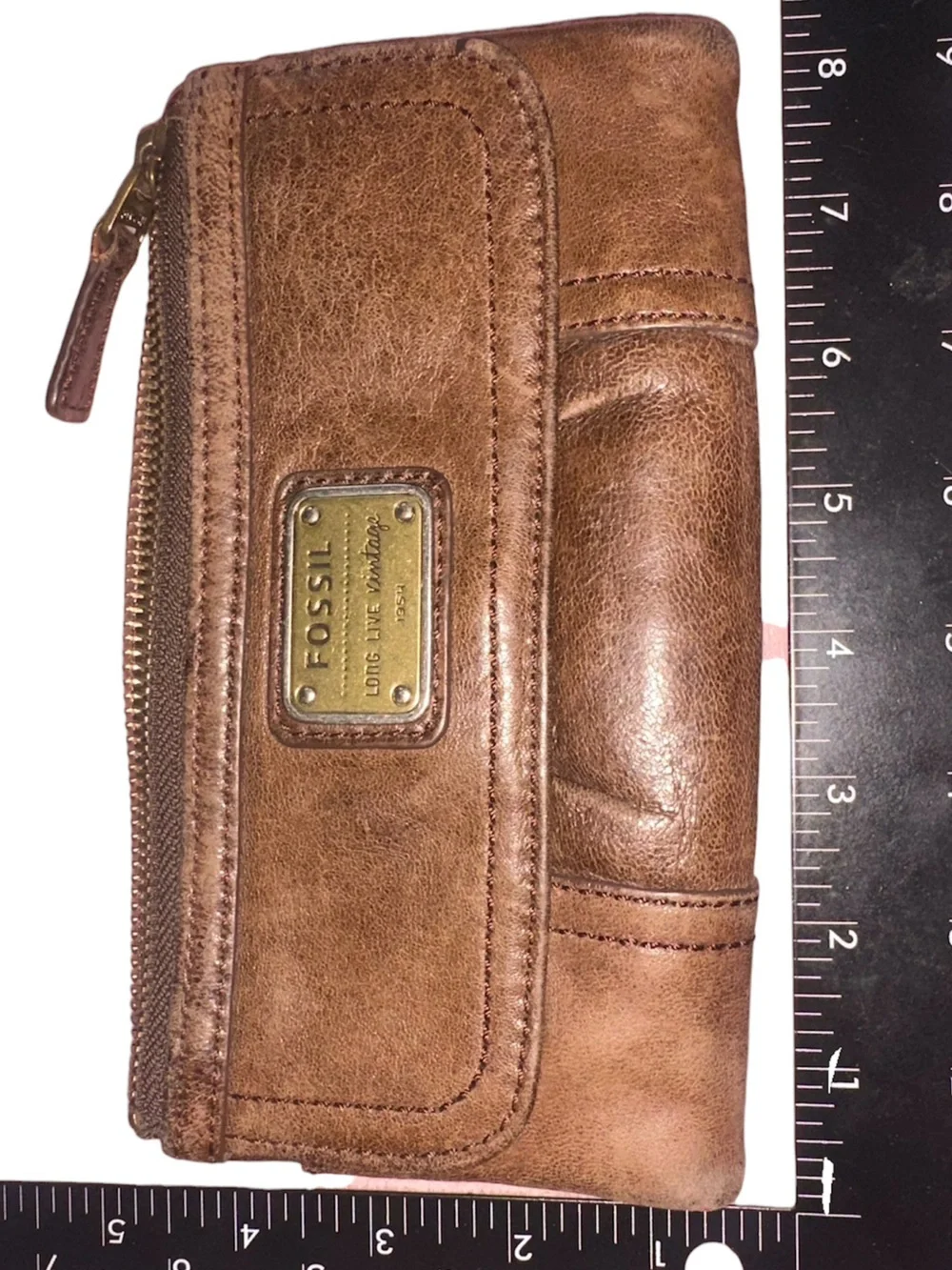 Fossil Emory Clutch Leather Wallet June 2012 SL 2931